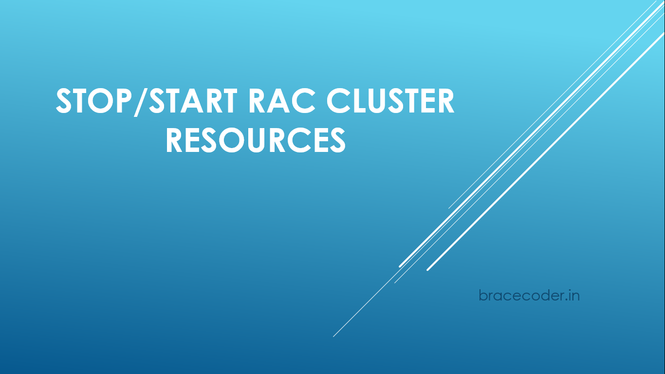 Stop/Start Cluster Resources