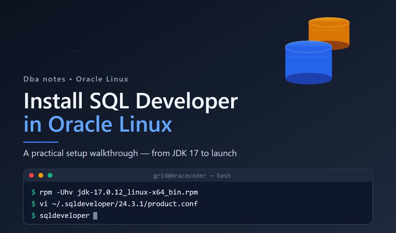 Install SQL Developer in Oracle Linux